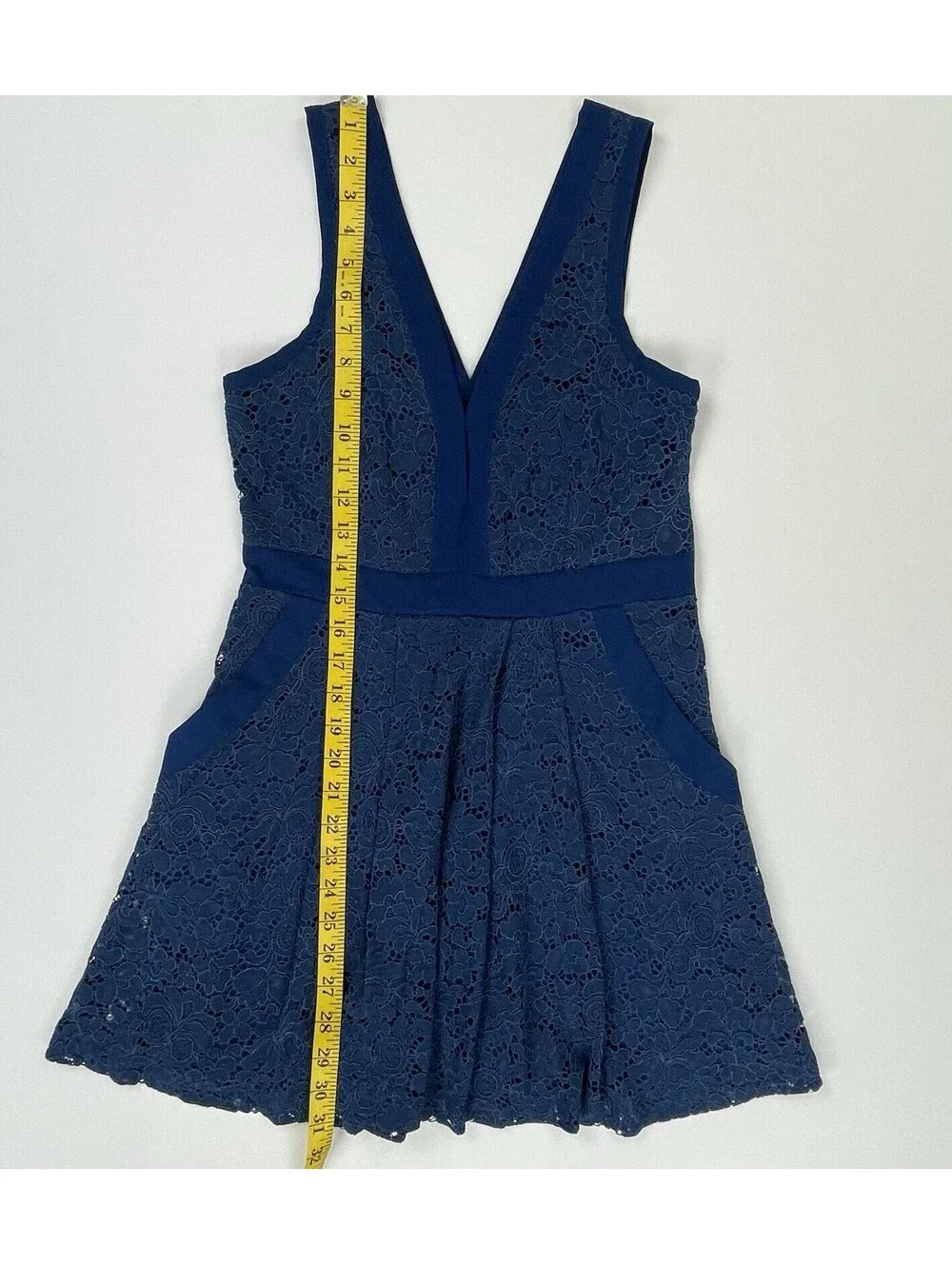 Women's Free People Sleeveless Lovely Lace Fit & Flare Mini Dress XS